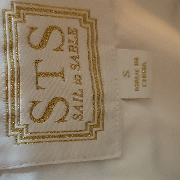 Sail to Sable | Navy Blue White Striped Sleeveless Nautical Shift Dress Small - Picture 6 of 9